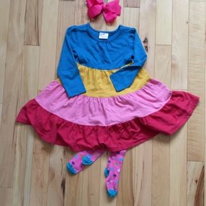 Hanna Andersson multicolor dress sz 100